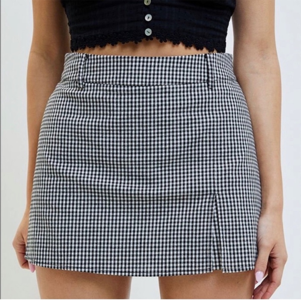 LA Hearts Gingham Mini Skort